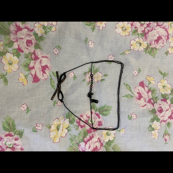 Black Bow Kate Spade Necklace ♠️ 🎀 - Picture 3 of 13